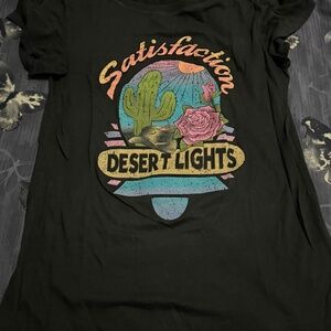 New spell designs desert lights tee charcoal grey